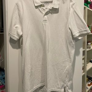 mens white polo